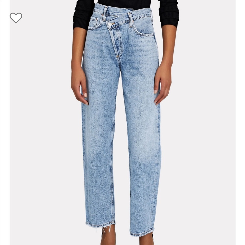 Agolde criss crossed upsized jeans